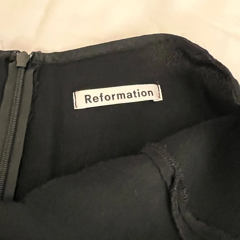 Reformation Black Margot Mini Skirt - Picture 2 of 2